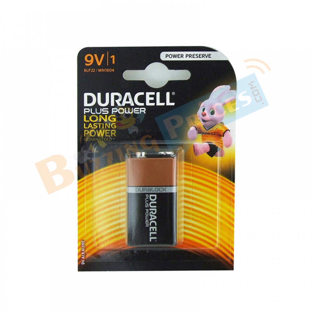 Duracell Plus Power 9V Battery Pack of 1