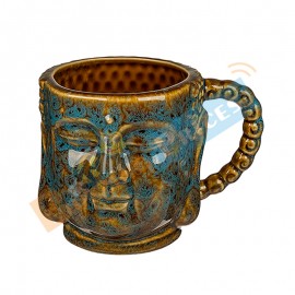 Thai Buddha Head Porcelain Coffee Mug