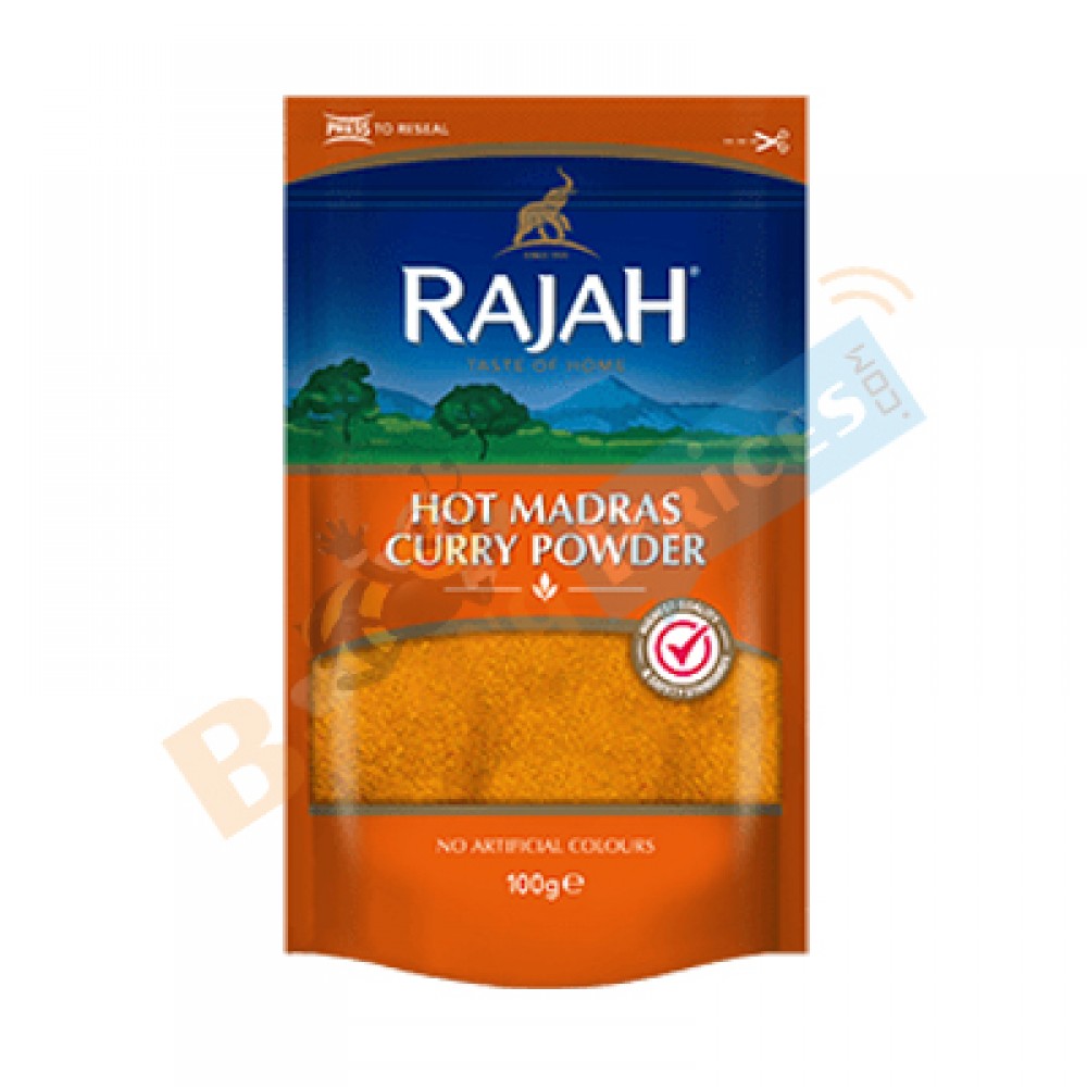 Rajah Caribbean Hot Curry Powder 100g