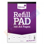 Silvine A4 Refill Pad Graph, 160 Pages