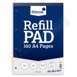 Silvine A4 Refill Pad Square, 160 Pages